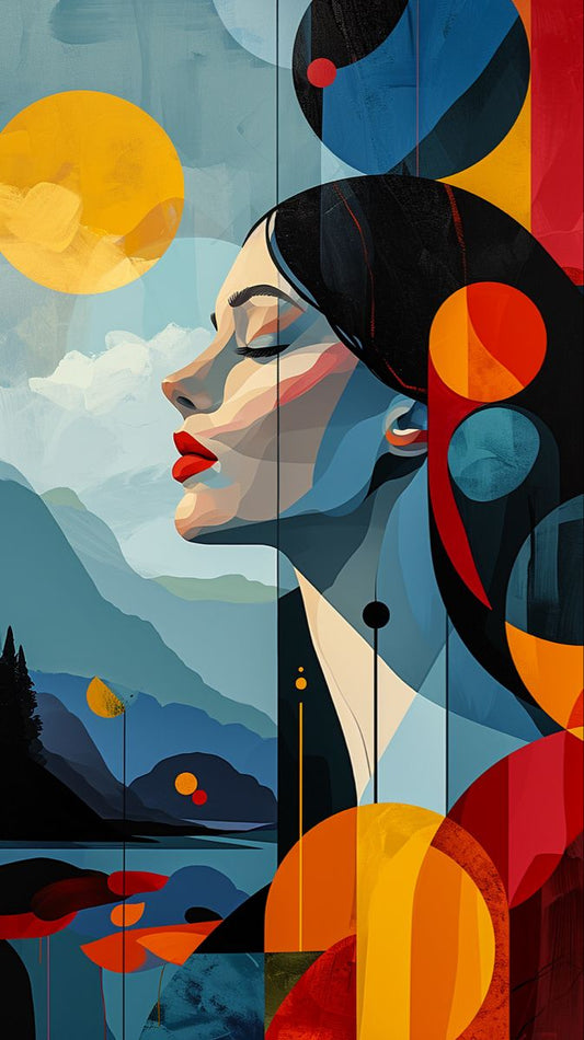 LADY MODERN ART POSTER