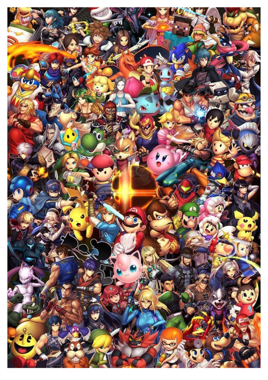 RETRO GAMES POSTER