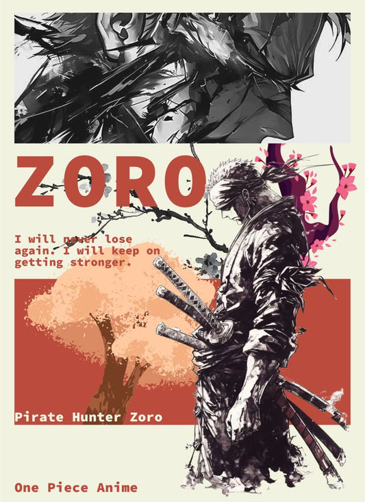 zoro onepiece poster